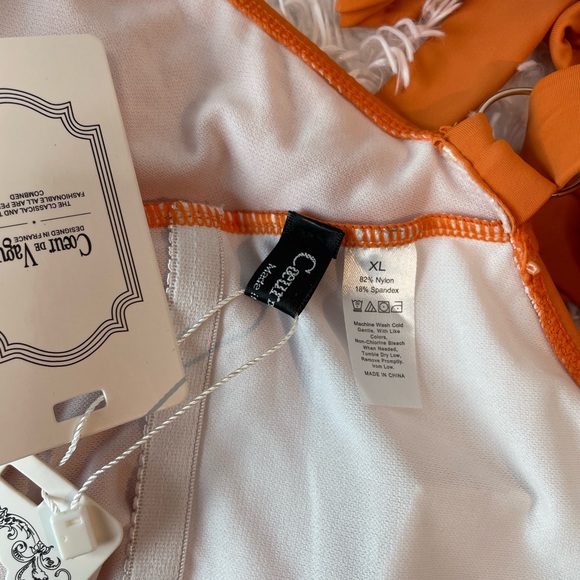 COEUR DE VAGUE Swimsuit | Orange one piece | XL - Picture 5 of 5
